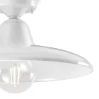 Plafoniera industrială vintage din ceramică neagră și fier - Bew Viadurini