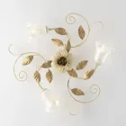 Lampă de tavan din fier lăcuit, culoare fildeș, fabricată în Italia, pentru decor interior - Marrakech Viadurini