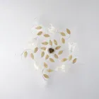 Lampă de tavan din fier lăcuit, culoare fildeș, fabricată în Italia, pentru decor interior - Marrakech Viadurini