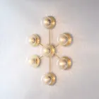 Lampă de tavan din fier forjat, fabricată în Italia, pentru decorarea interioară - Como Viadurini