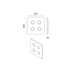 Lampă de tavan din majolică toscană glazurată Made in Italy - Toscot Vivaldi Viadurini