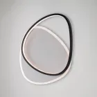 Lampă de tavan LED metalică Ophiuchus alb-negru pentru iluminat interior Viadurini