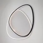 Lampă de tavan LED metalică Ophiuchus alb-negru pentru iluminat interior Viadurini