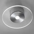 Lampă de tavan metalică cu difuzor din plexiglas cu micropuncte - Nora Viadurini