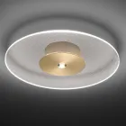 Lampă de tavan metalică cu difuzor din plexiglas cu micropuncte - Nora Viadurini