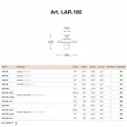 plafon alama, cupru Aldo Bernardi Nabucco și sticla Viadurini