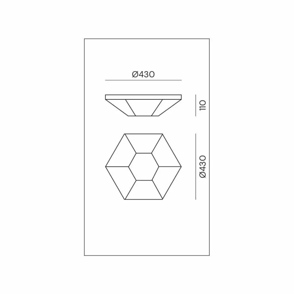 Lampă de plafon din alamă și sticlă vintage, 2 dimensiuni - Hardcover de Il Fanale Viadurini