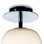 Lampă de tavan din sticlă suflată manual, lucrată manual în Italia - Soffio Viadurini