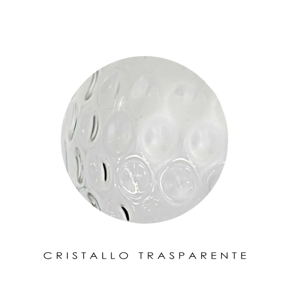 Lampă de tavan din sticlă venețiană cu diverse finisaje fabricată în Italia - Sibilla Viadurini
