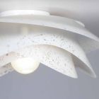 plafon lampă Contemporan cu nuanta de diam corola alb. 40 cm, Antalya Viadurini