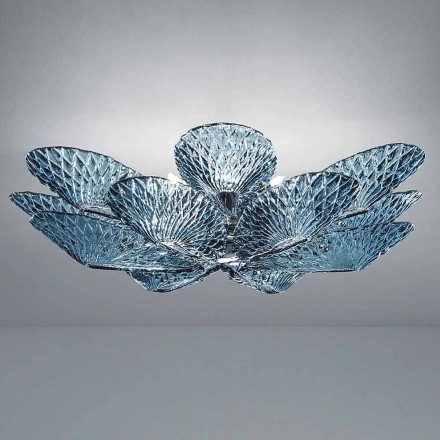 Lampă de tavan modernă din sticlă venețiană Fabricată manual în Italia - Minos Viadurini