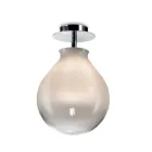 Lampă de tavan mică în diverse finisaje din sticlă venețiană, fabricată în Italia - Iride Viadurini