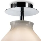 Lampă de tavan mică în diverse finisaje din sticlă venețiană, fabricată în Italia - Iride Viadurini