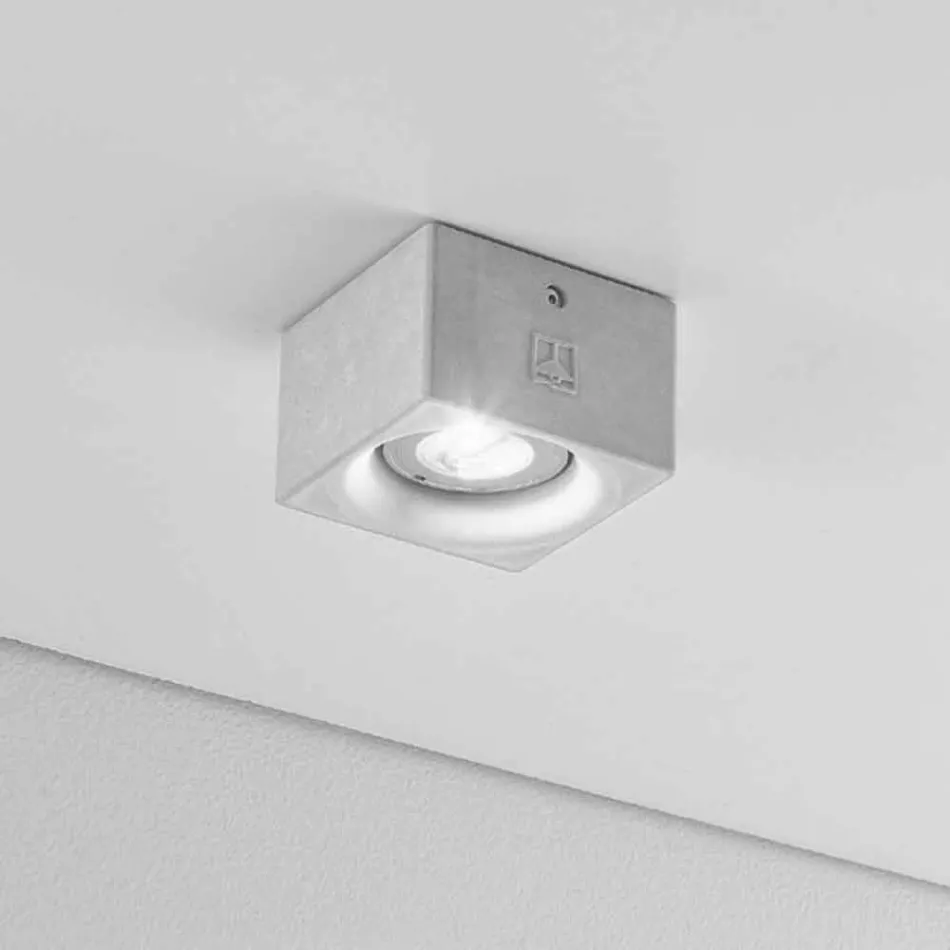 moderne ipsos plafon pătrat sau Nadir de proiectare beton Viadurini