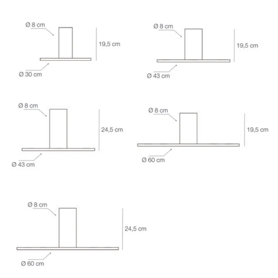 Lampă de tavan din metal în diverse finisaje și dimensiuni - Corpuri de iluminat Viadurini