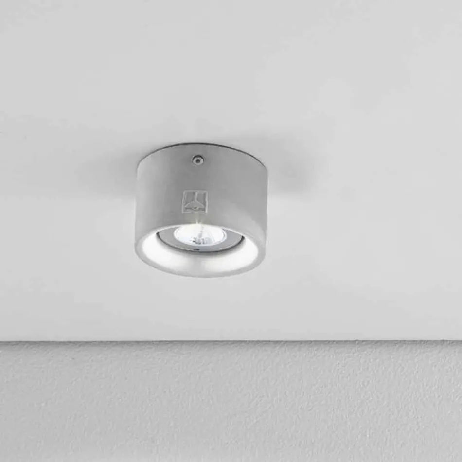 Lampă de tavan Runda a condus, în ciment sau gips Nadir 8 Aldo Bernardi Viadurini