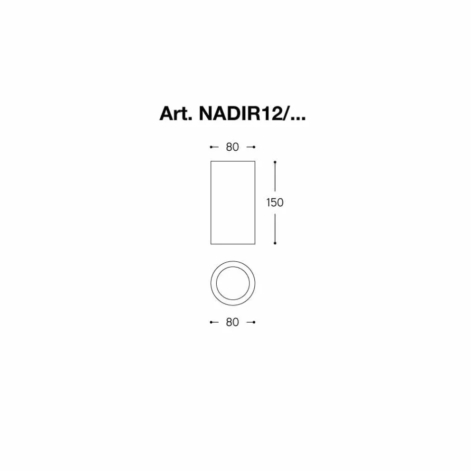 ciment plafon rotund sau gips Nadir 12 Aldo Bernardi Viadurini