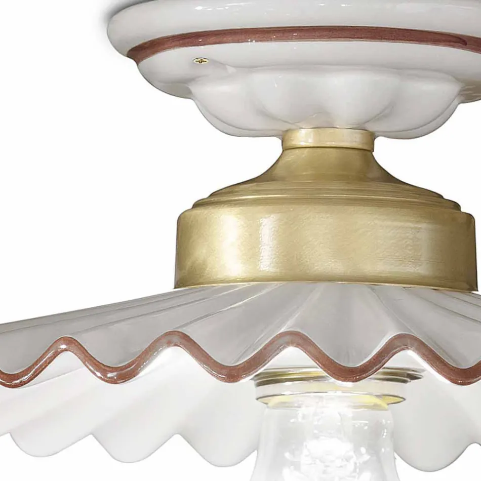 plafon rustic plafon ceramice Ferroluce L&#39;Aquila Viadurini