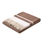 Plaid din amestec de lână ultra-moale și pufos, fabricat în Italia - Caldoso Viadurini