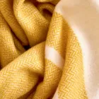 Plaid din amestec de lână ultra-moale și pufos, fabricat în Italia - Caldoso Viadurini