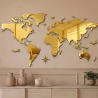 Artemia - Hartă murală din plexiglas cu 3 culori, fabricată în Italia Viadurini