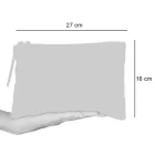 Pochette artistică imprimată manual, bucată unică din bumbac, 2 bucăți - Viadurini by Marchi Viadurini