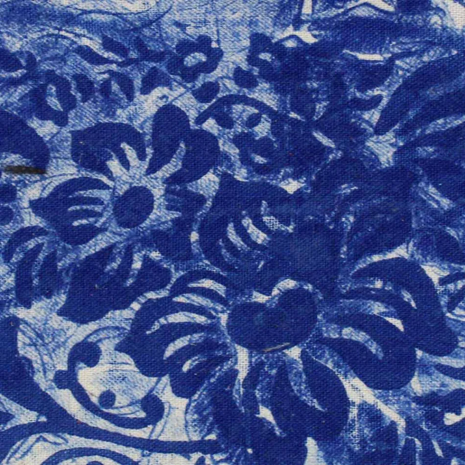 Pochette artistică imprimată manual, bucată unică din bumbac, 2 bucăți - Viadurini by Marchi Viadurini