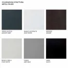 Fotoliu central modular pentru exterior în metal și țesătură fabricat în Italia - Cola Viadurini