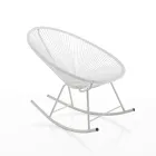 Fotoliu balansoar pentru interior și exterior din metal - Elio Viadurini
