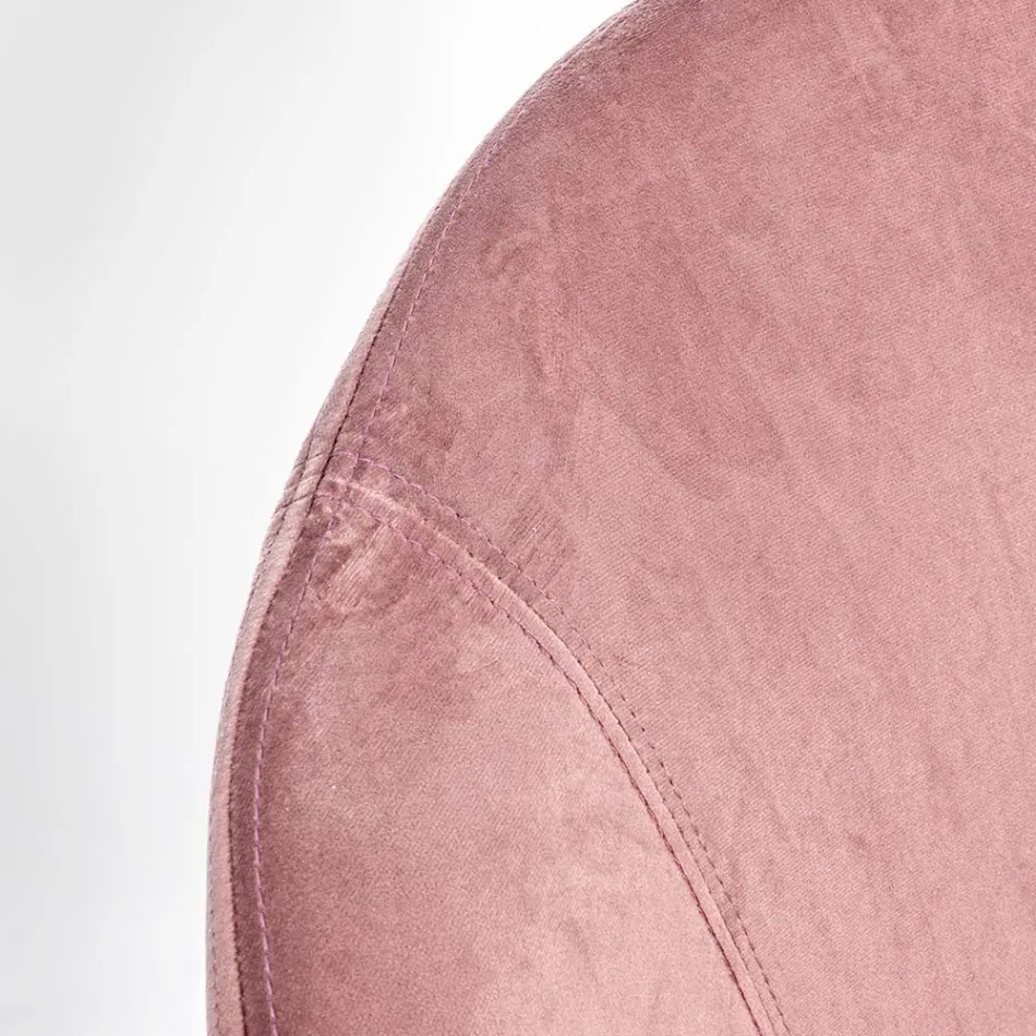 Fotoliu balansoar tapitat cu efect de catifea design scandinav - Pippy Viadurini