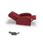 Scaun lift cu 2 motoare cu masaj shiatsu fabricat in Italia Bria Viadurini