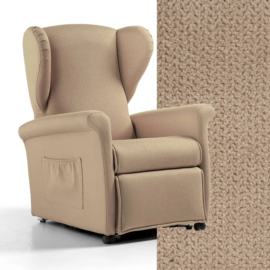 Fotoliu Lift cu Funcții Lift, Relax și Pat Made in Italy - Talita Viadurini