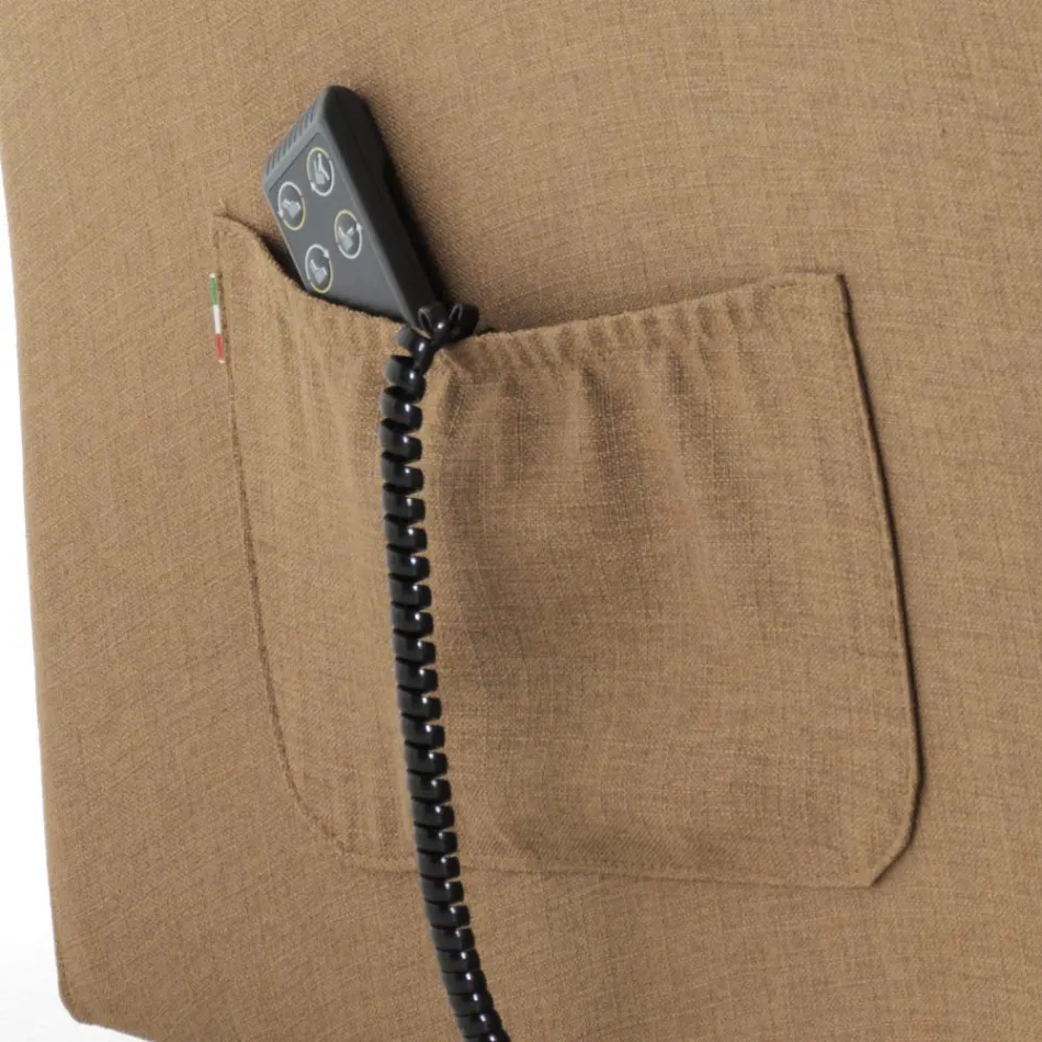 Fotoliu Lift cu Scaun Extra Large din Material Made in Italy - Margaret Viadurini