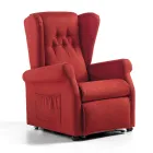 Fotoliu Lift Fabric cu Funcții Lift, Relax și Pat - Romina Viadurini