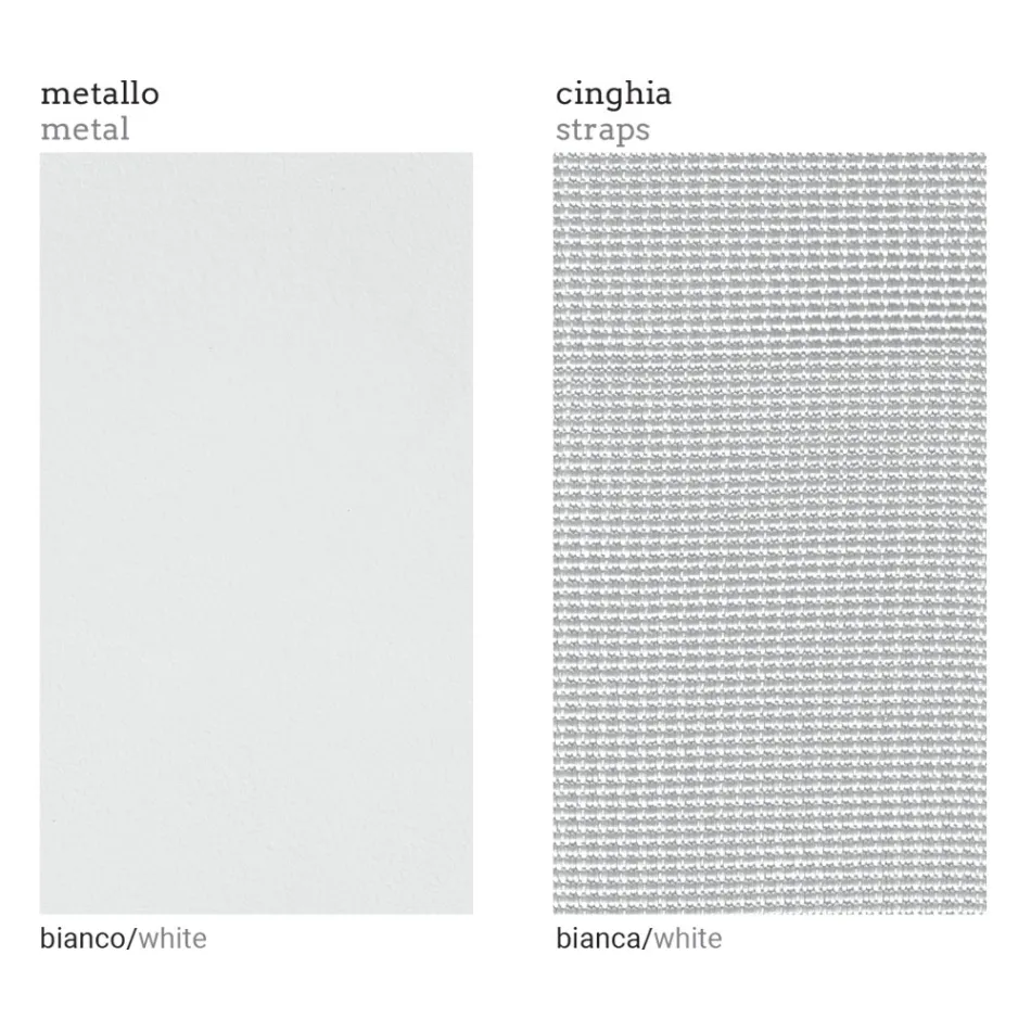 Fotoliu de exterior colț stânga din aluminiu și curele Made in Italy - Juliediv Viadurini