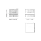 Fotoliu de exterior colț stânga din aluminiu și curele Made in Italy - Juliediv Viadurini