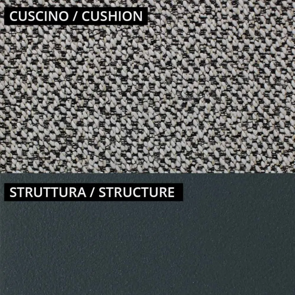 Fotoliu Jos Exterior cu Sezut Captusit Made in Italy - Jardiniera Viadurini