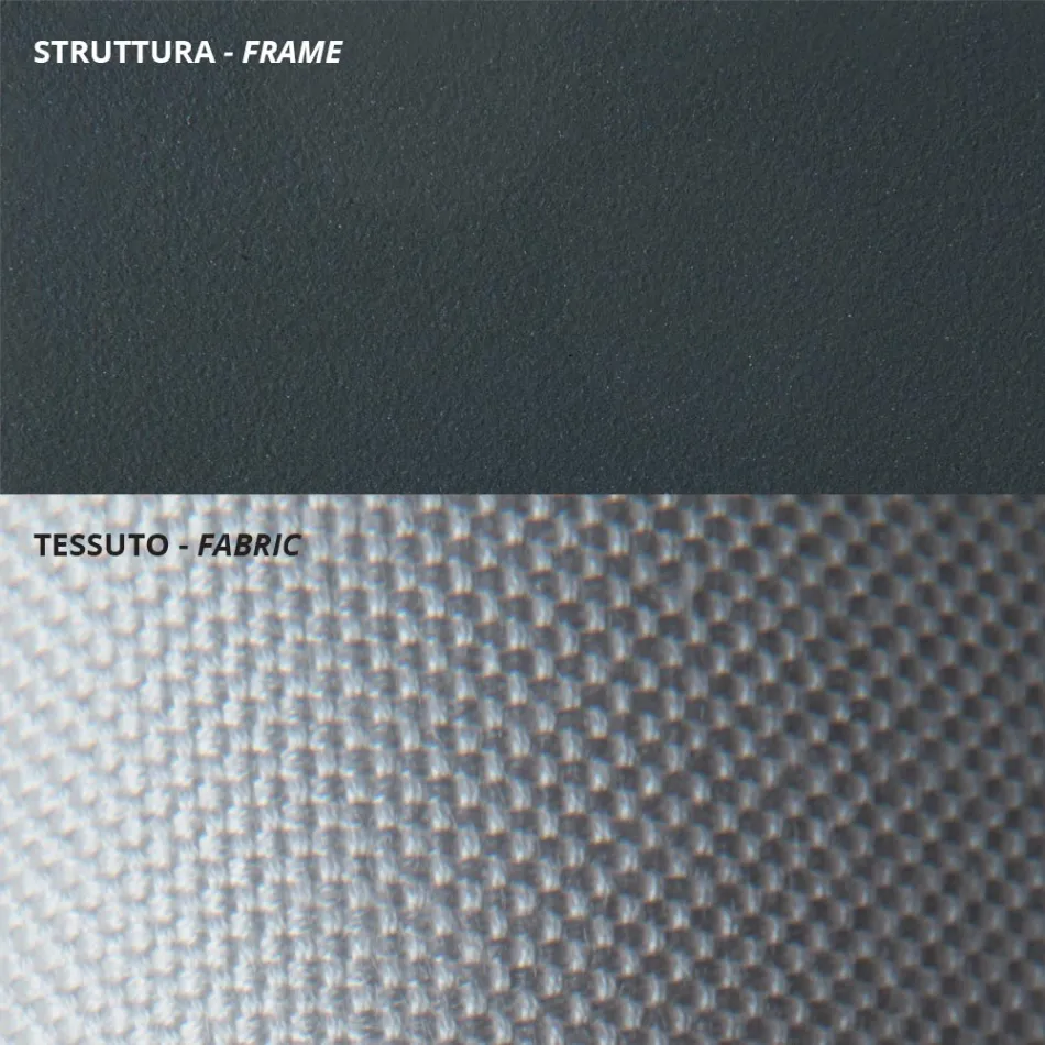 Fotoliu jos de grădină din oțel galvanizat cu cotiere Made in Italy - Selvaggia Viadurini