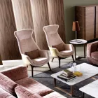 Fotoliu Bergére din țesătură de design Grilli Wilde fabricat în Italia Viadurini