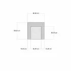 Fotoliu Etnic Design Chaise Longue în catifea gri sau albastru - fibră Viadurini