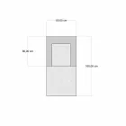 Fotoliu Etnic Design Chaise Longue în catifea gri sau albastru - fibră Viadurini