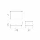 Fotoliu modern Chaise Longue pentru grădină Made in Italy - Ontario1 Viadurini