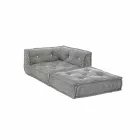 Fotoliu Chaise Longue din bumbac Patchwork pentru Lounge Design Etnic - Fibră Viadurini