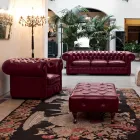 Fotoliu Clasic cu Picioare In Forma de Ceapa din Lemn de Fag Made in Italy - Spassoso Viadurini