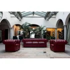 Fotoliu Clasic cu Picioare In Forma de Ceapa din Lemn de Fag Made in Italy - Spassoso Viadurini