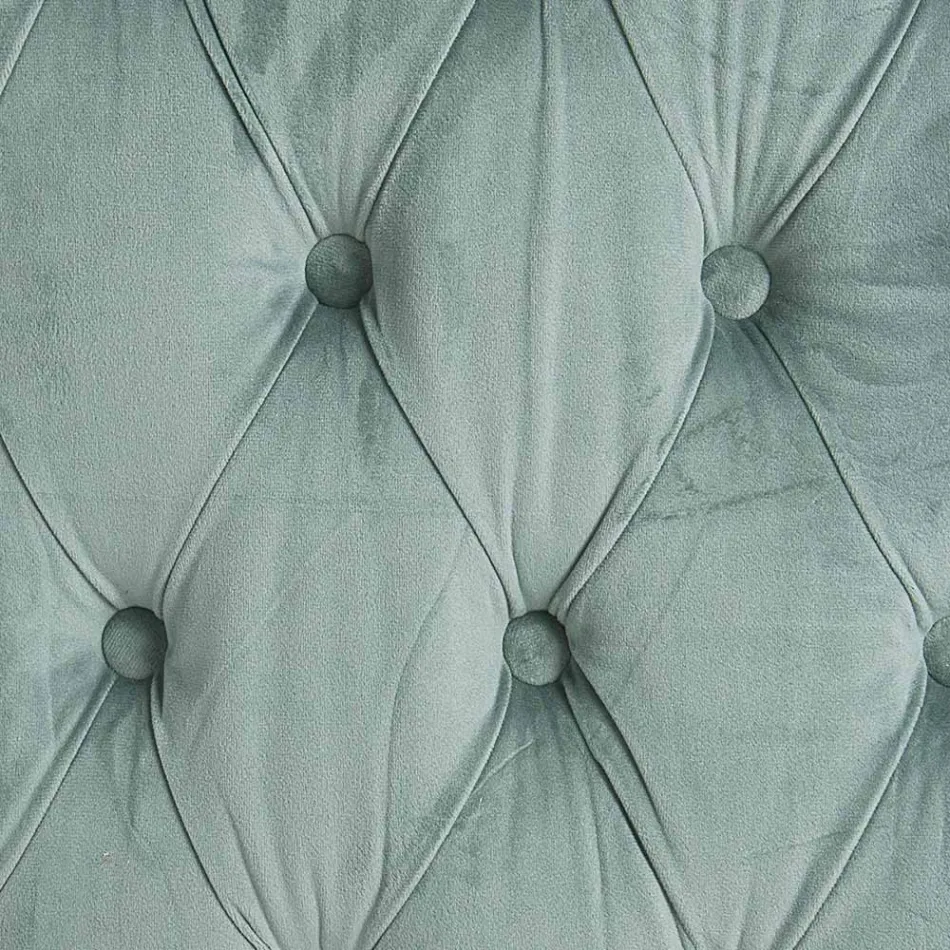 Fotoliu Clasic din Lemn Tapițat cu Efect de Catifea Homemotion - Nichy Viadurini