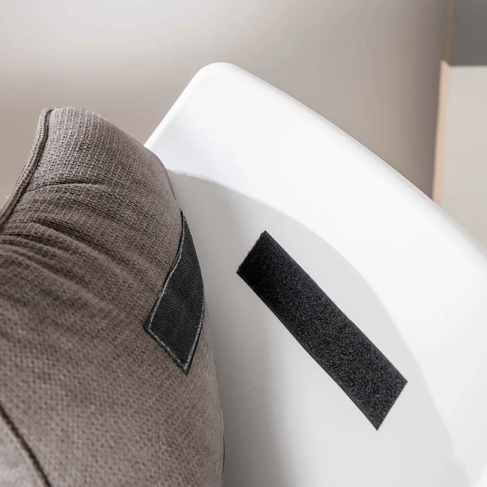 Fotoliu cu Baza Metalica, Structura Polipropilena si Perne Tesatura - Tableta Viadurini