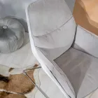 Fotoliu cu Baza Metalica, Structura Polipropilena si Perne Tesatura - Tableta Viadurini