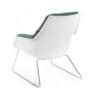 Fotoliu cu Baza Metalica, Structura Polipropilena si Perne Tesatura - Tableta Viadurini