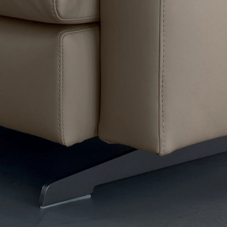 Fotoliu cu Perna de Sezut Captusita din Pene si Poliester Made in Italy - Malizioso Viadurini